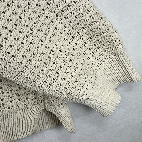 Artelier Nicole Miller Pullover Crochet Sweater Plus Size 3X Cream Like New - Picture 6 of 10